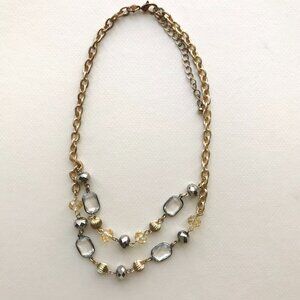 Vintage Double Chain Necklace • Chunky Style • Y2K